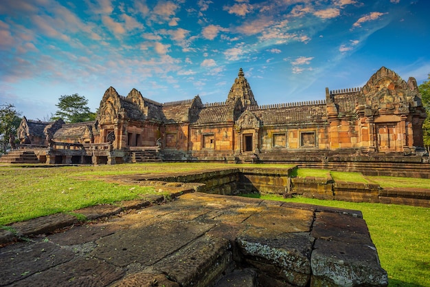 A castle built on three thousand years Khao Phanom Rung castle rockIn Thailand