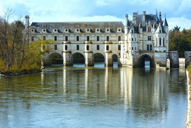 Cher 강에 성 Chenonceau