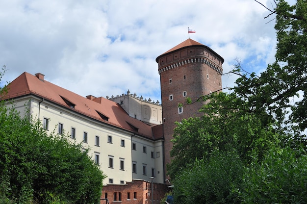 Photo castle in the city of krakow