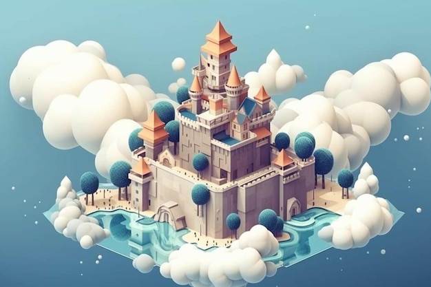 A castle in the clouds