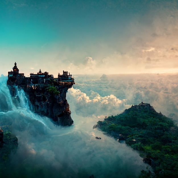 A castle in the clouds