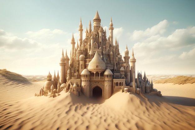 A castle in the desert