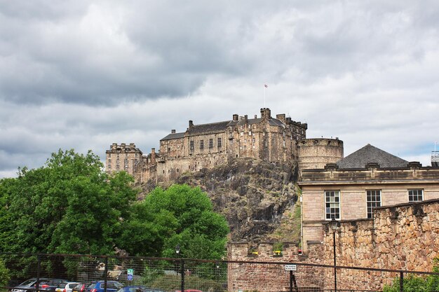 The castle in Edinburgh Scotland UK