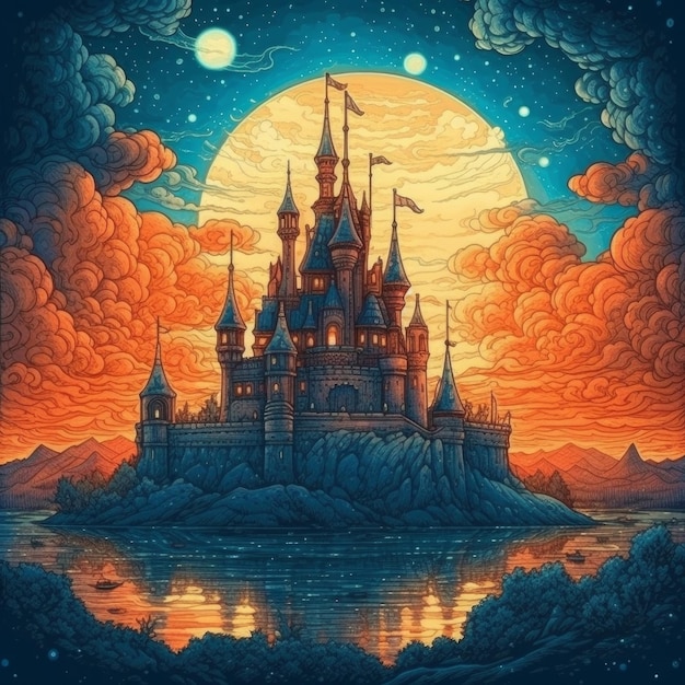 The castle from an album by john lee