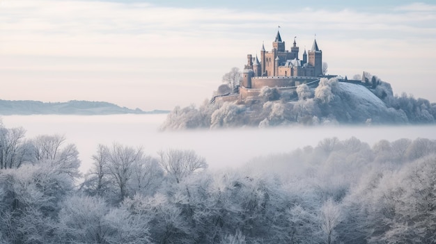 Castle HD 8K wallpaper Stock Photographic Image