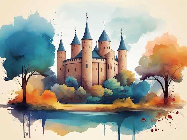 castle illustration