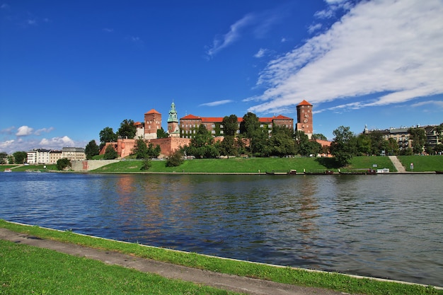 Il castello di cracovia, in polonia