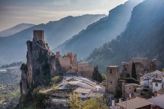 Castle  La Iruela located in the Sierra of Andalusia, Spain.