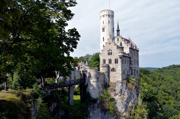 Foto castello lichtenstein. germania