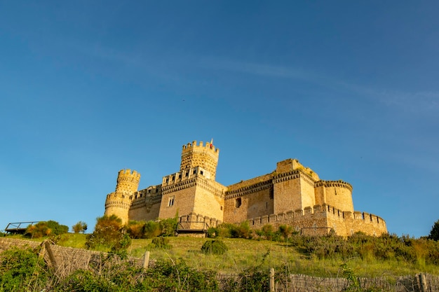 Castle of the Mendoza in Manzanares el Real in Madrid Spain