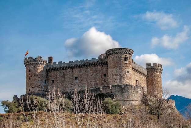 Castle of Mombeltran in Avila on a sunny day