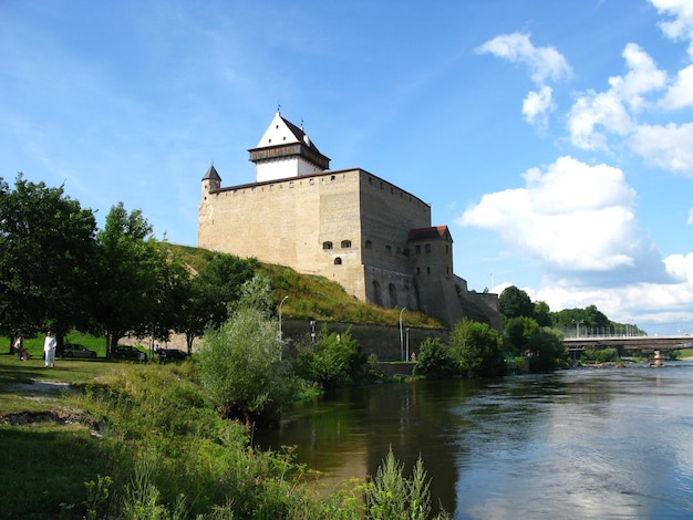 The castle in Narva city Estonia