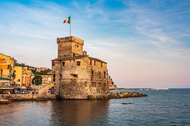 The Castle on the sea, built in the XVI century,  in the village of Rapallo on the italian Riviera