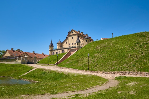 Castle on a summer day with a blue sky