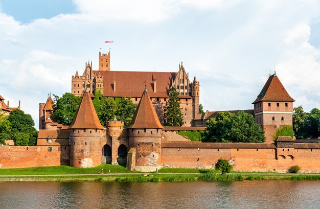 The Castle of the Teutonic Order in Malbork, in Pomerania, Poland