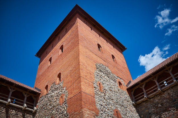 Castle in the town of Lida in Belarus