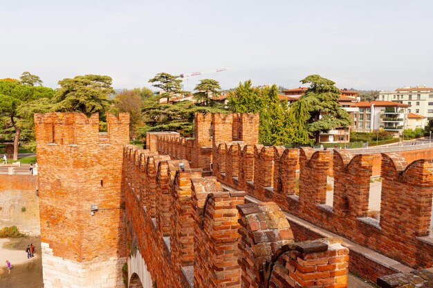 The castle wall of san gimignano