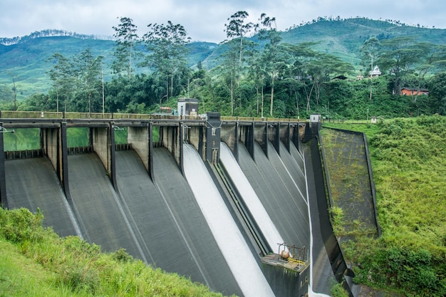 Castlery dam at Maussakele, Sri Lanka