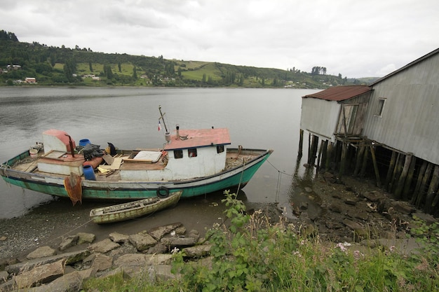 Castro op het eiland Chiloe, Chili