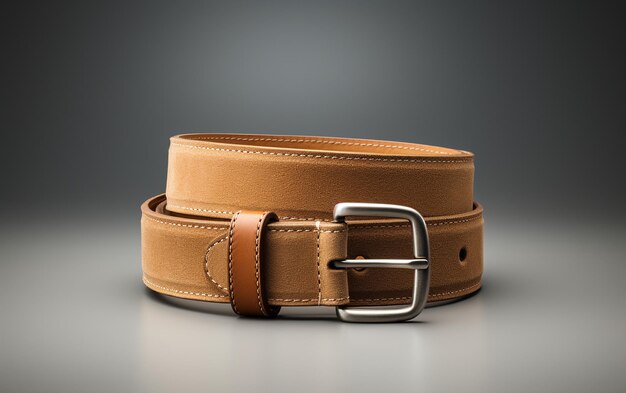 Casual Canvas Belt on Transparent Background