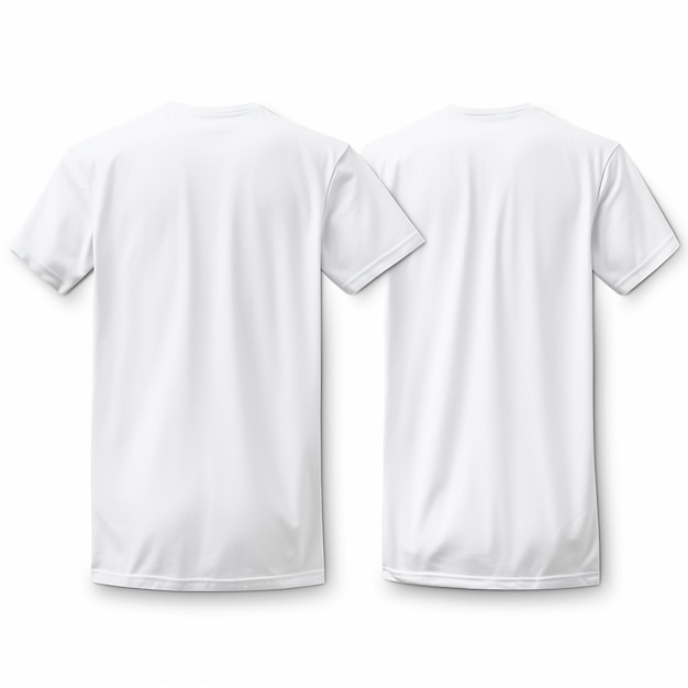 Casual Comfort Wit T-Shirt voor- en achterkant