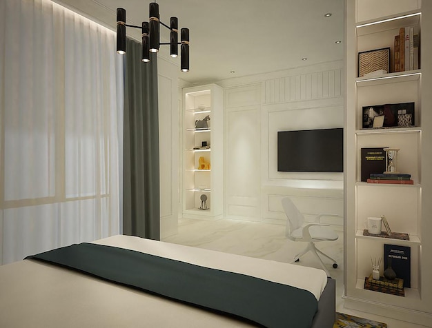 Casual and Deluxe Boy Bedroom Interior Design