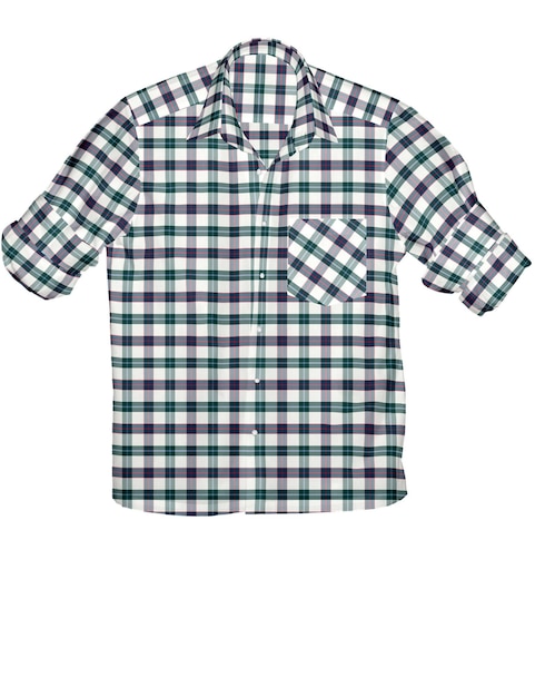Casual overhemd met illustratieruit