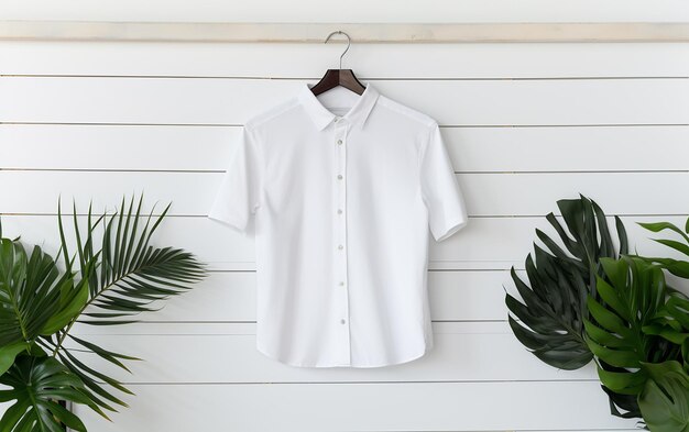 Casual Style Short Sleeve Shirt on Hanger