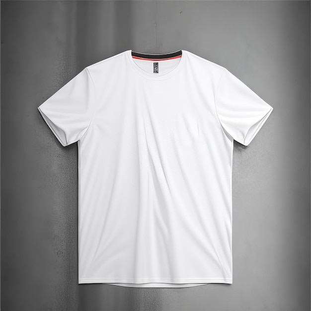 casual witte mockup blanco t-shirt