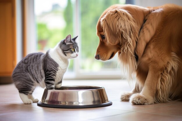 写真 猫と犬