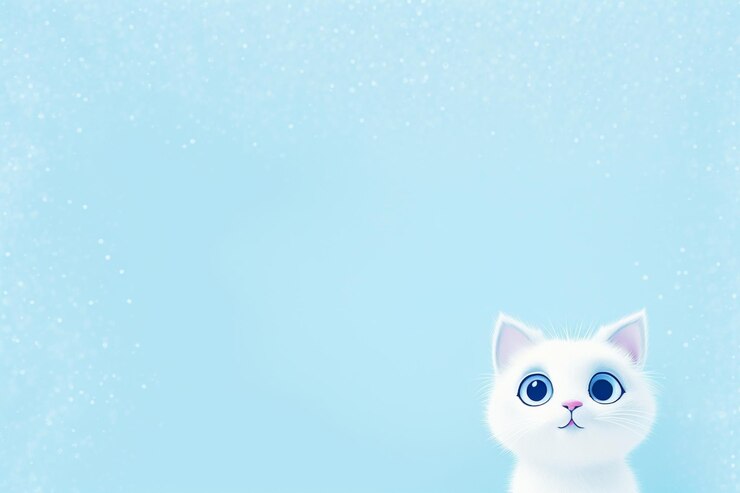 Photo cat cartoon 이미지 배경 및 복사 공간