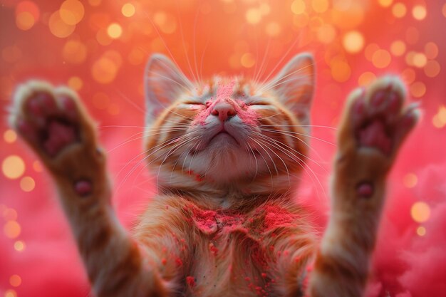 happy holi cat