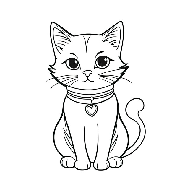 Photo cat coloring pages