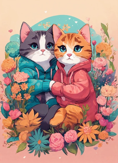 cat couple