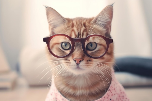 Cat cute stylish glasses