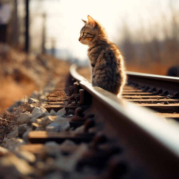 子猫愛好家のための魅惑的な写真の猫日記