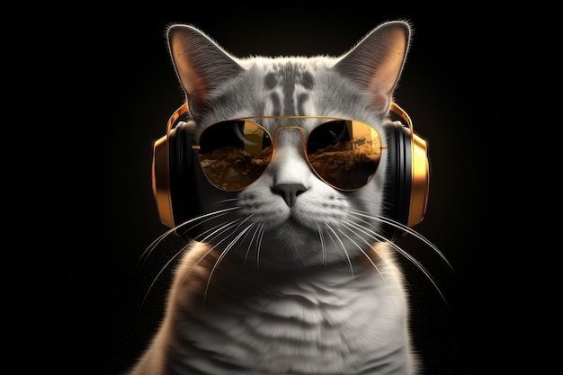 Наушники Cat dj Generate Ai