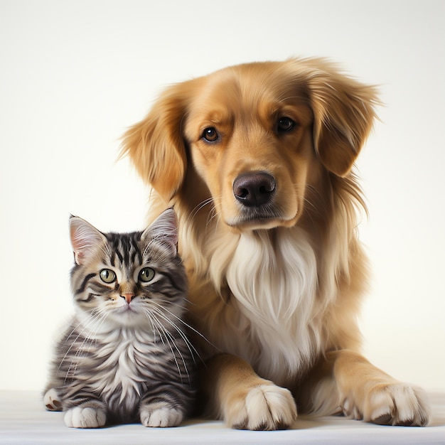 кошка и собака домашнее животное