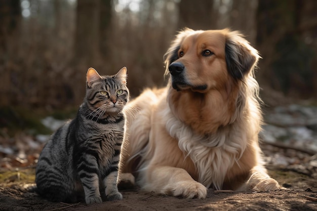 cat and dog