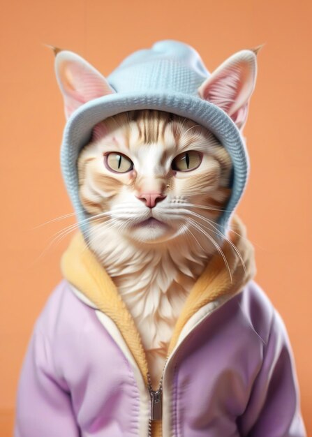 Foto gatto in stile moda