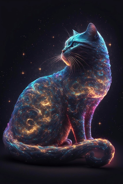 Cat galaxies, spirals, space