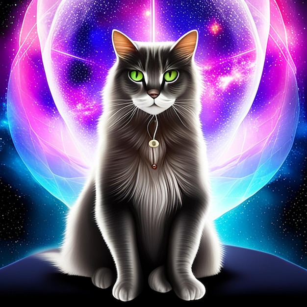 Cat in a galaxy