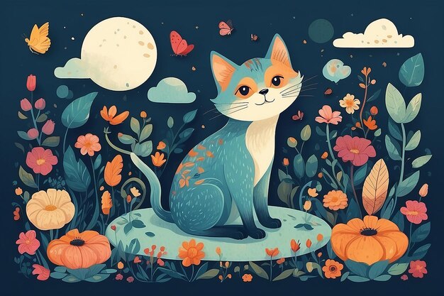 Cat illustration