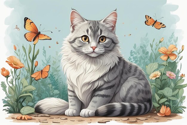 Cat illustration