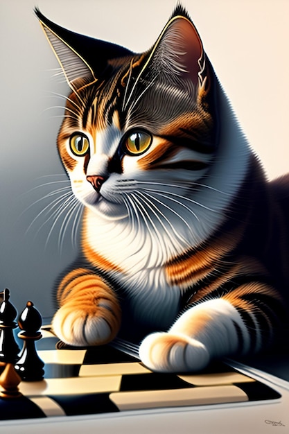 HD wallpaper: Cats, Chess, Pet