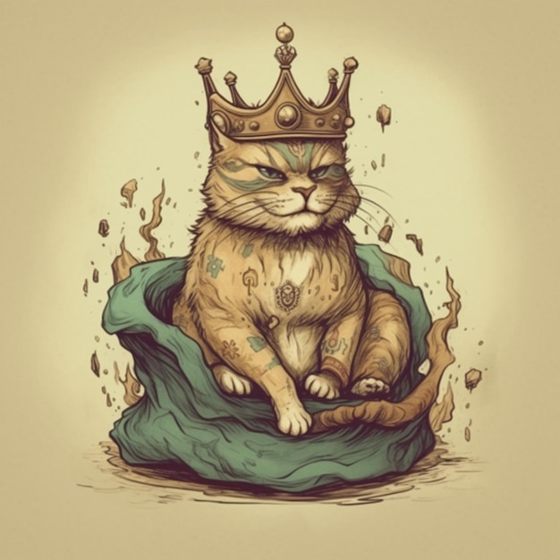 Иллюстрация короля кошек 3