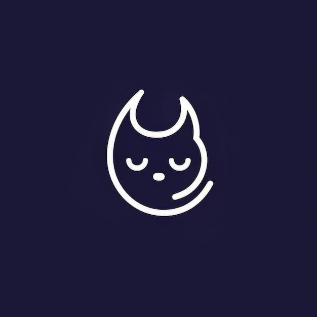 Photo cat logo concept