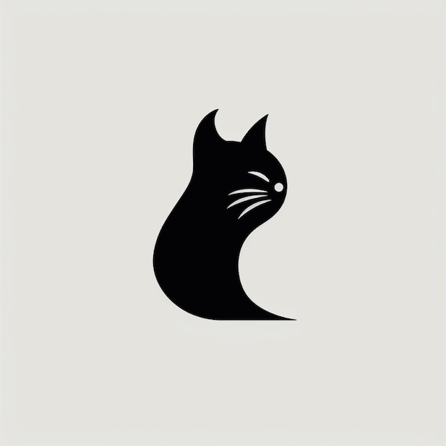 猫のロゴのベクトル文字