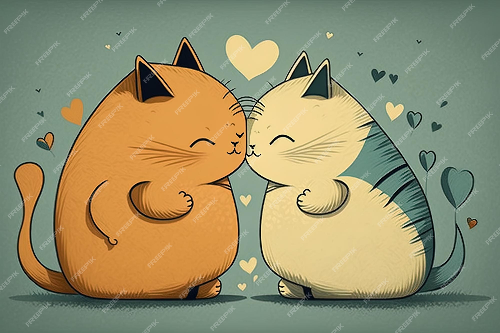 Cats, cuddle, heart, hug, love, pets, romance icon - Download on