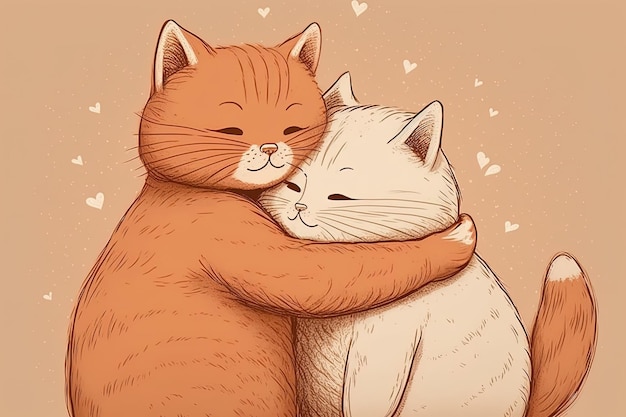 Cats, cuddle, heart, hug, love, pets, romance icon - Download on Iconfinder